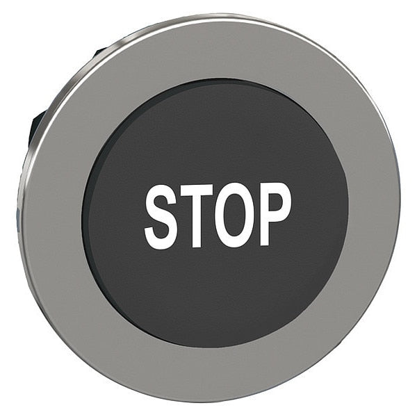 Pushbutton Head, 30 mm, Black