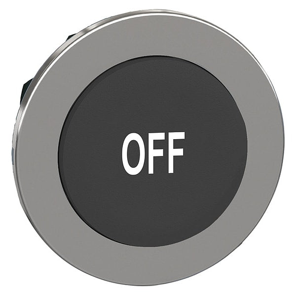 Pushbutton Head, 30 mm, Black