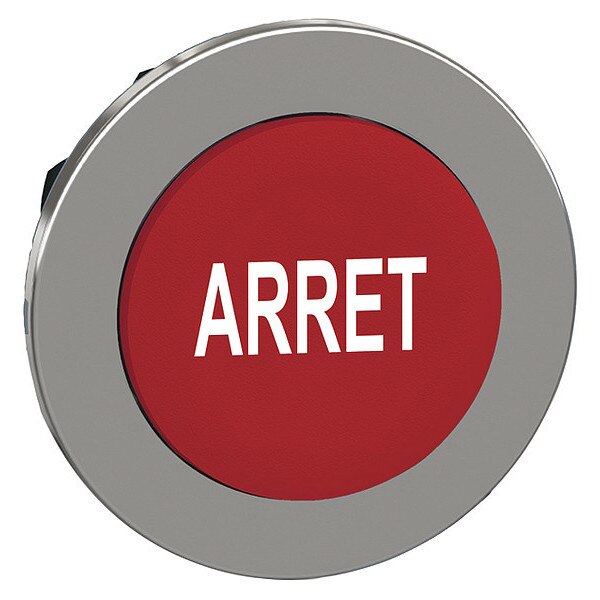 Pushbutton Head, 30 mm, Red