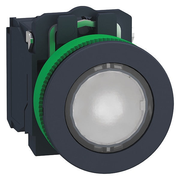 Push Button, 30 mm, 1NO/1NC, White
