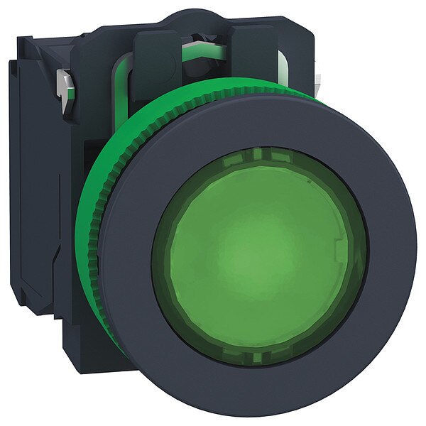 Push Button, 30 mm, 1NO/1NC, Green