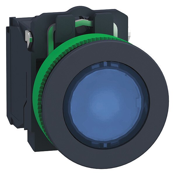 Push Button, 30 mm, 1NO/1NC, Blue