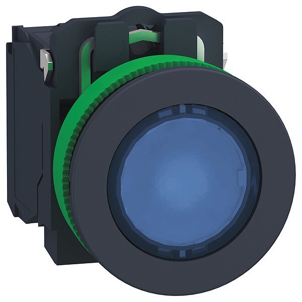 Push Button, 30 mm, 1NO/1NC, Blue
