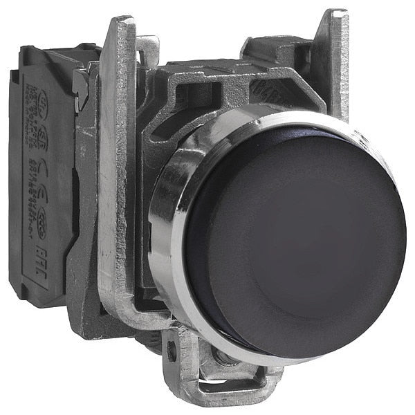 Push-button, 22 mm, 1NO, Black