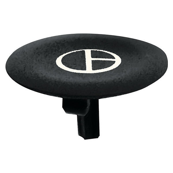 Marked Push Button Cap, Black, 22mm
