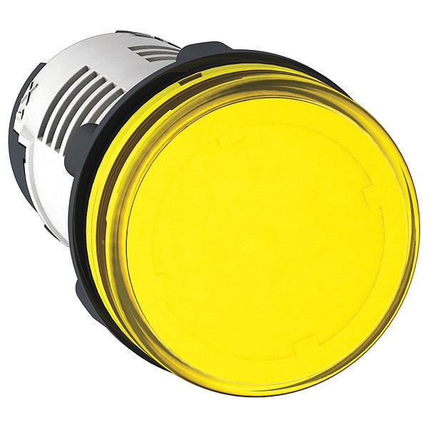 Pilot Light, 230 to 240VAC, Ylw, LED Lamp