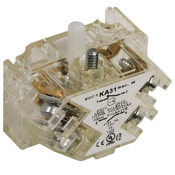 Contact Block, 10A @ 600VAC