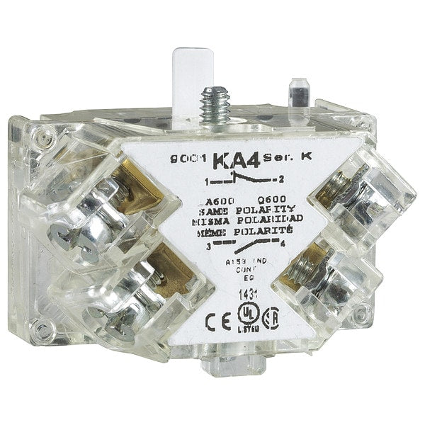 Contact Block, 1 NO Contact, 10A @ 600VAC