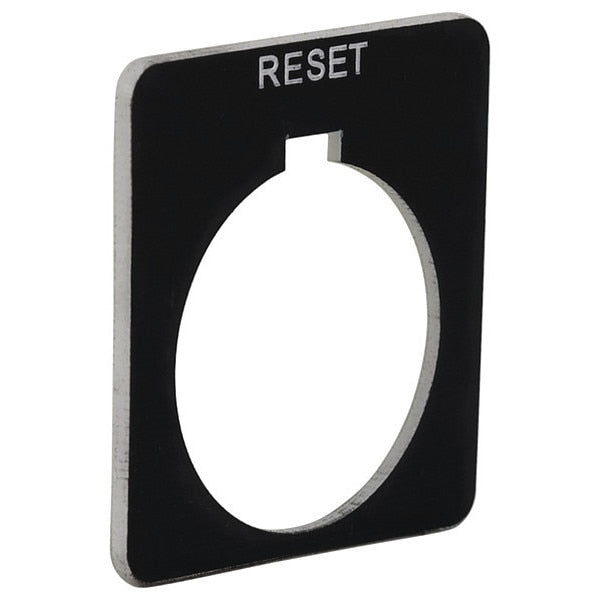 Legend Plate, Square, RESET Legend