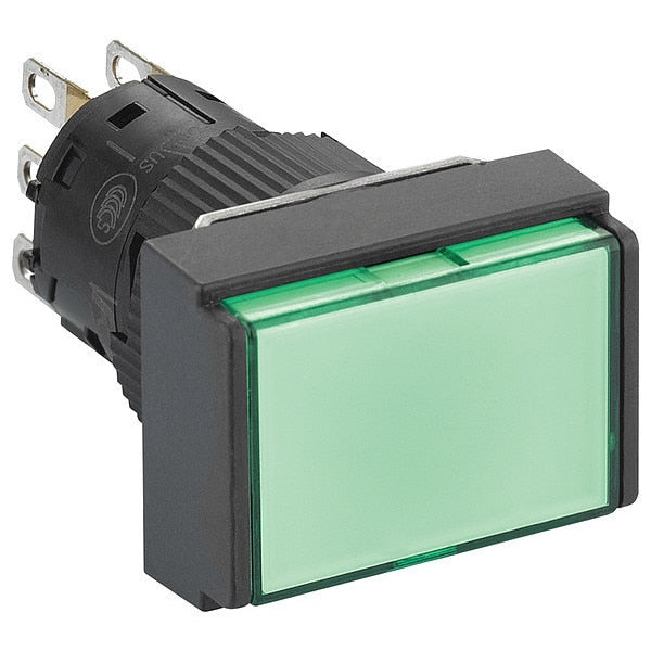 Push Button, 16 mm, 1 CO, Green