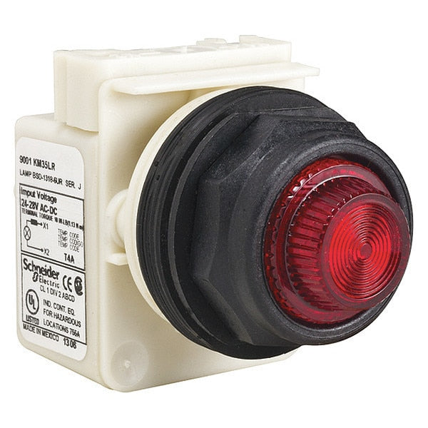 Pilot Light, 277VAC, Red, LED Lamp