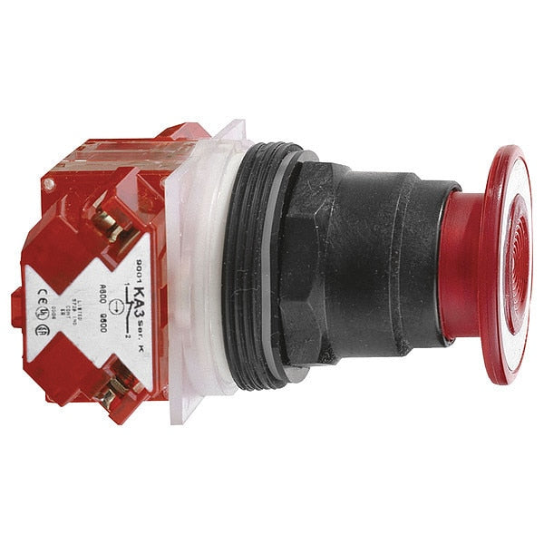 Push Button, 30 mm, 1 NC, Red