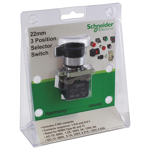 Selector Switch, 22mm Sz, 3 Position