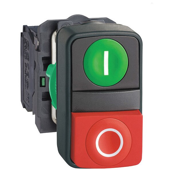 Push-Button, 22 mm, Green, Red