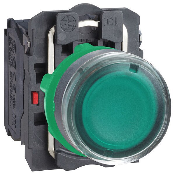Push Button, 22 mm, 2NO, Green