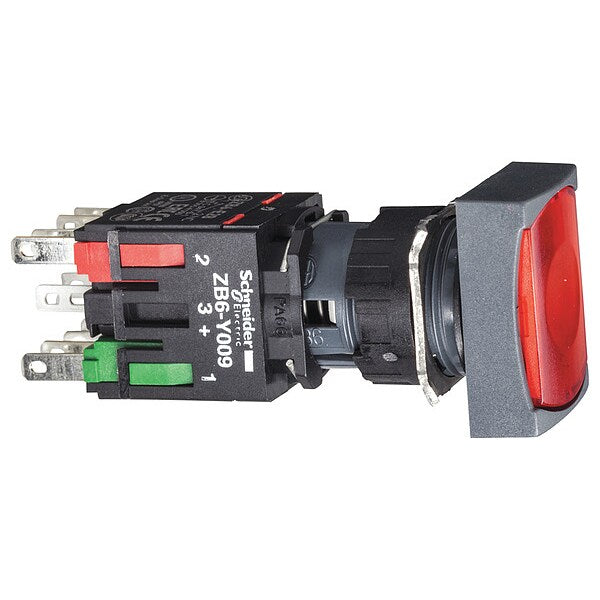 Illuminated Push Button, 16 mm, 1 NC, Red