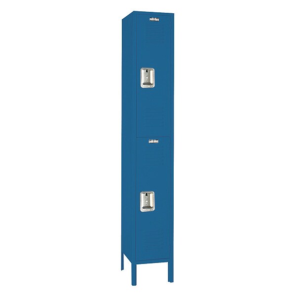 Wardrobe Locker, (1) Wide, (2) Tier, Steel, 12 in W, 15 in D, 78 in H