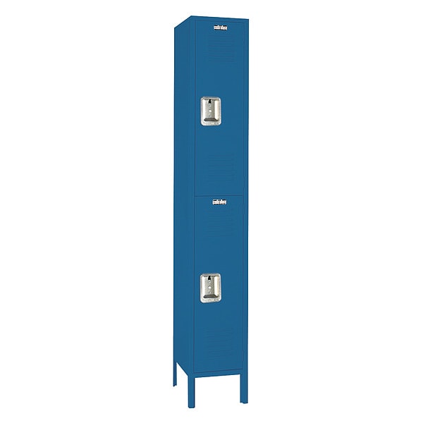 Wardrobe Locker, (1) Wide, (2) Tier, Steel, 12 in W, 12 in D, 78 in H