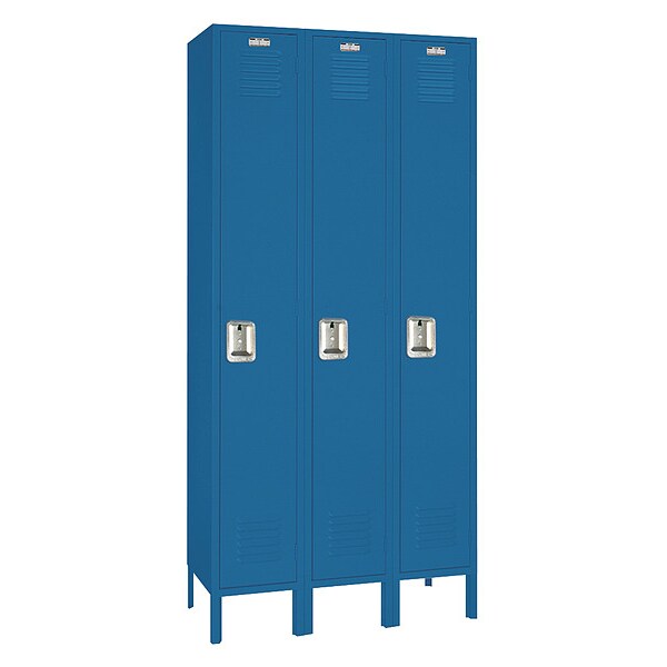 Wardrobe Locker, (1) Tier, (3) Wide, Steel, 36 in W, 15 in D, 78 in H
