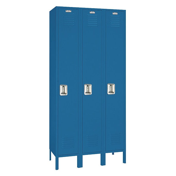 Wardrobe Locker, (1) Tier, (3) Wide, Steel, 36 in W, 15 in D, 66 in H
