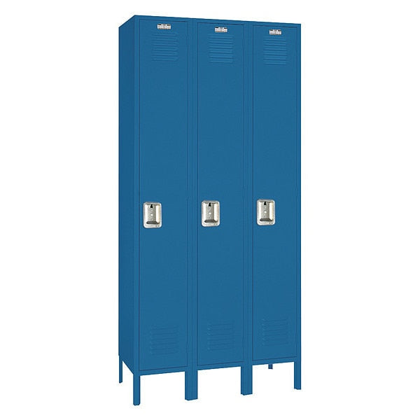 Wardrobe Locker, (1) Tier, (3) Wide, Steel, 36 in W, 18 in D, 66 in H