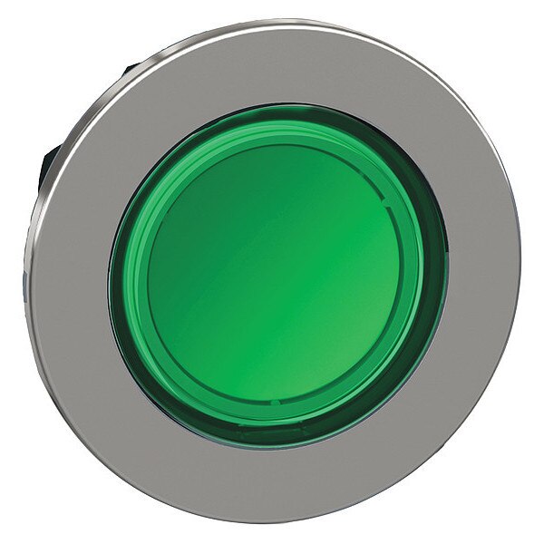 Pushbutton Head, 30 mm, Green