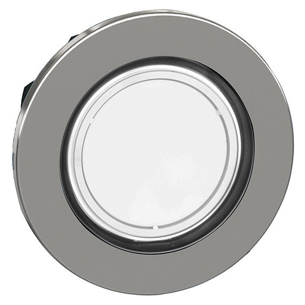 Pushbutton Head, 30 mm, White