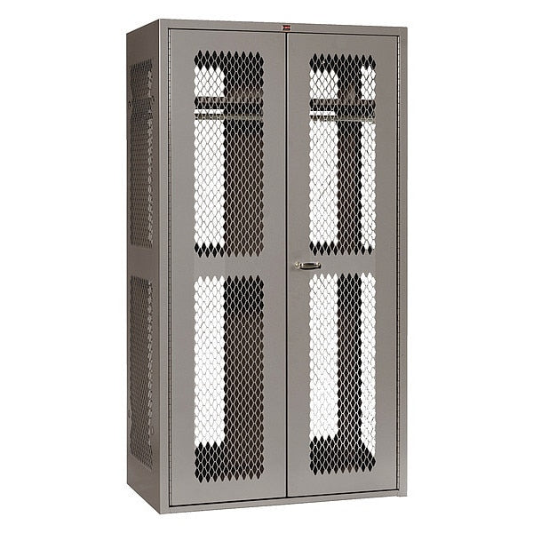 TA50 Gear Locker, (1) Tier, (1) Wide, Galvanneal Steel, Gray, Powder Coated Finish, 42 in W, 78 in H