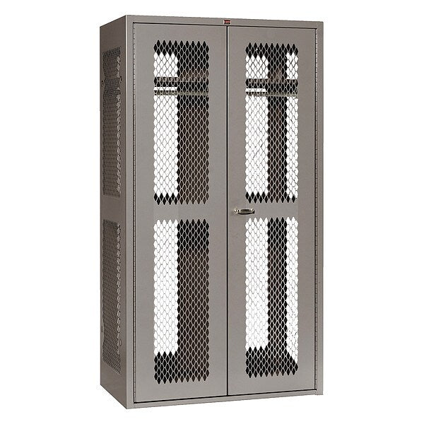 TA50 Gear Locker, (1) Tier, (1) Wide, Steel, Gray, Powder Coated Finish, 42 in W, 24 in D, 78 in H