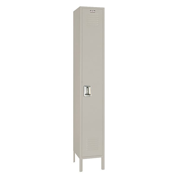 Wardrobe Locker, (1) Tier, (1) Wide, Steel, Powder Coated Finish, 15 in W, 18 in D, 78 in H