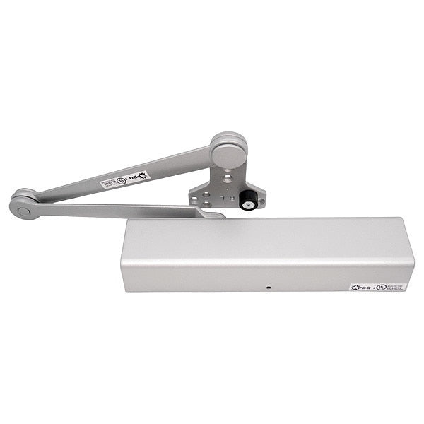 Manual Hydraulic PDQ 5501 Full Cover Commercial Closer Heavy Duty Interior and Exterior, Silver
