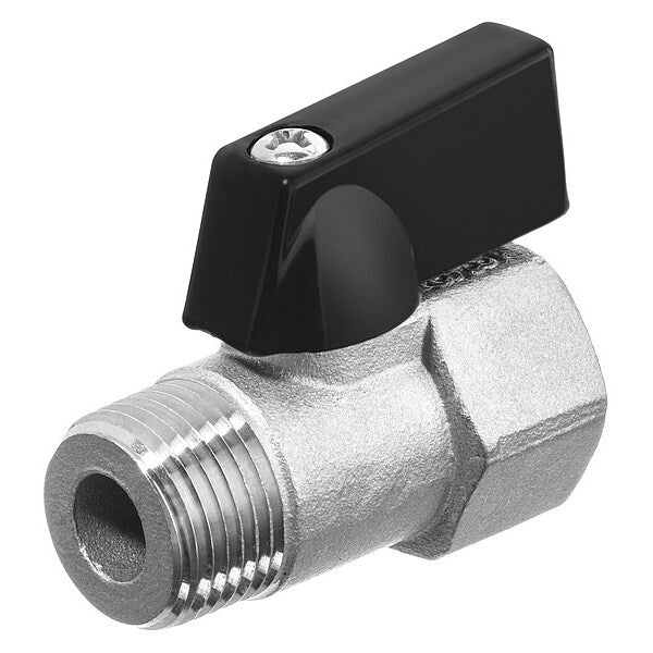 Mini Ball Valve, 304 SS, 1-Way Body Style