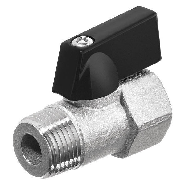 Mini Ball Valve, 304 SS, 1-Way Body Style
