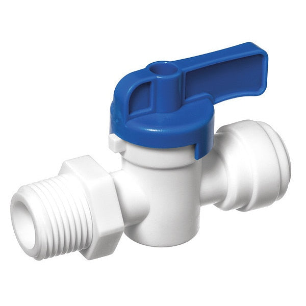 Ball Valve, Acetal, 2-Way Body Style