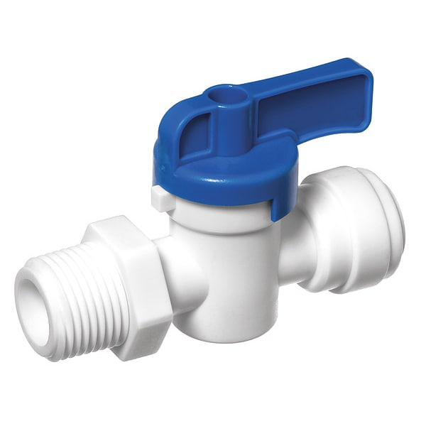Ball Valve, Acetal, 2-Way Body Style