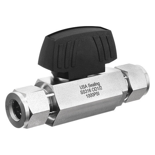 Ball Valve, 316 SS, 2-Way Body Style