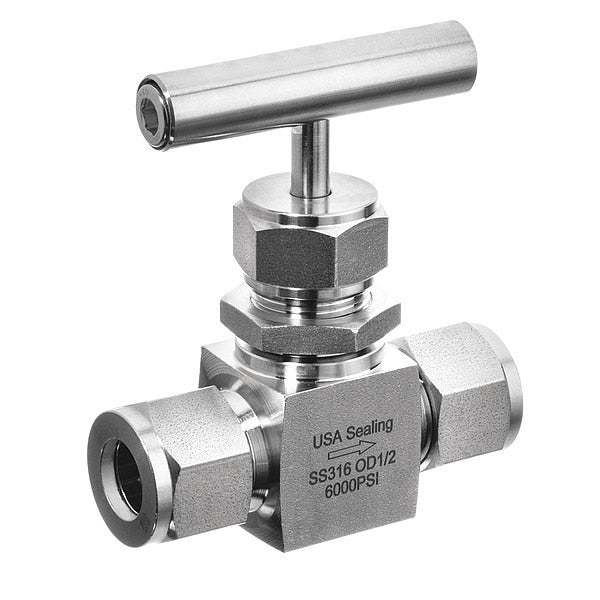 Needle Valve, Straight Fitting Style