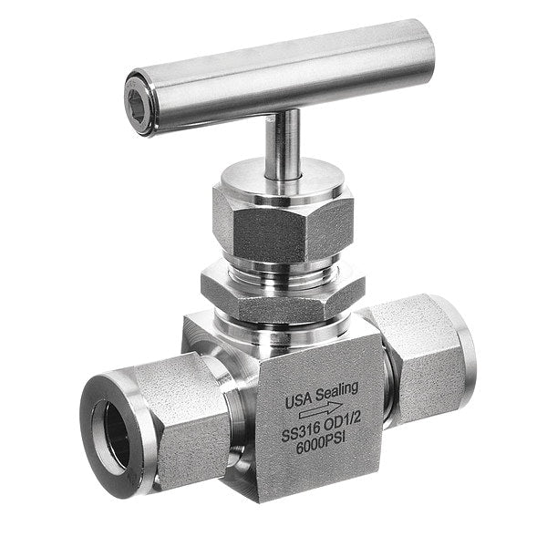 Needle Valve, Straight Fitting Style