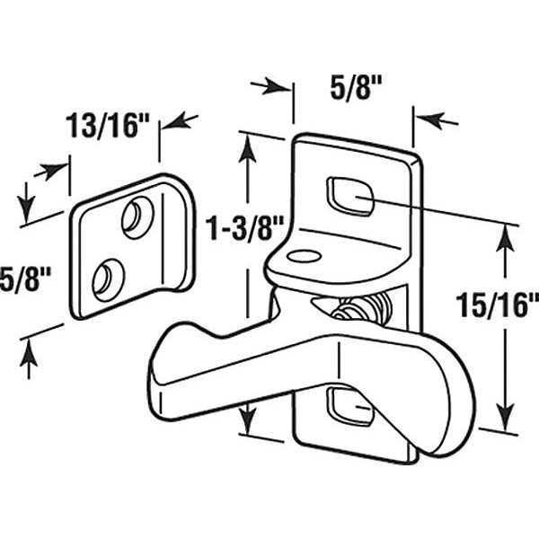 Cabinet Catch, Latch Closure Type