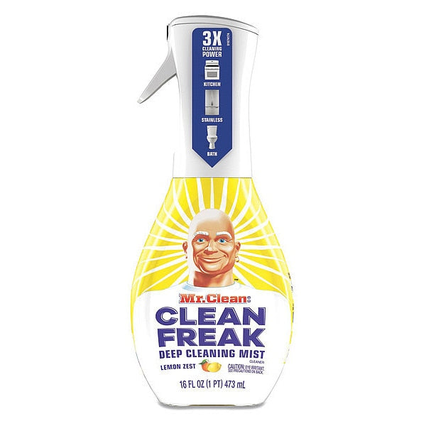 Deep Cleaning Mist Cleaner, Trigger Spray Bottle, Lemon, 6 PK