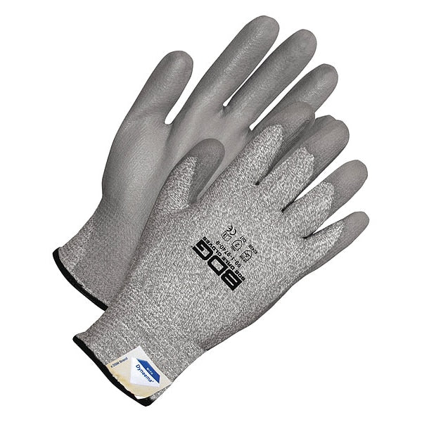 Seamless Knit Dyneema Cut Resistant Grey Polyurethane Palm, Size X2L (11)