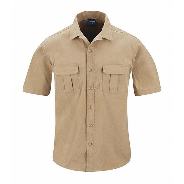 Short Sleeve Shirt, 4XL, Khaki