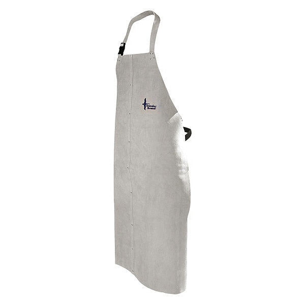 Welding Apron, Leather, Pearl Gray, 52