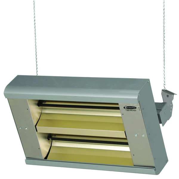 Electric Infrared Heater, Aluminum, 208V AC
