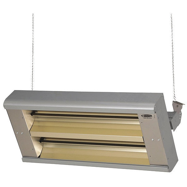 Electric Infrared Heater, Aluminum, 208V AC