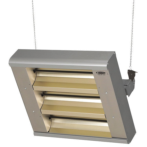 Electric Infrared Heater, Aluminum, 240V AC