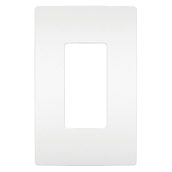 Rocker Wall Plate, Number of Gangs: 1 Plastic, Smooth Finish, White