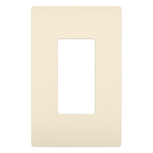 Rocker Wall Plate, Number of Gangs: 1 Plastic, Smooth Finish, Ivory