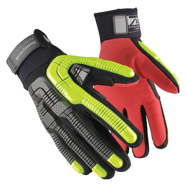Cut-Resistant Gloves, Hook-and-Loop, L, PR