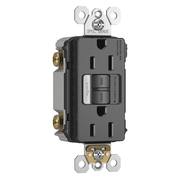 Power Inlet, 15A, 125VAC, Receptacle GFCI